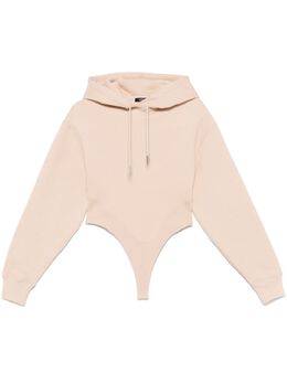 Mugler: Бежевый боди 