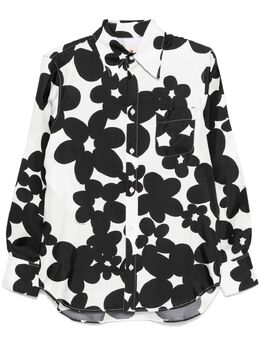 Marni: Чёрная рубашка 