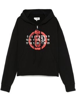 MM6 Maison Margiela: Чёрная толстовка 