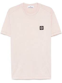 Stone Island: Светлая футболка  Compass