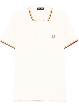 Fred Perry: Светлое поло  Twin Tipped