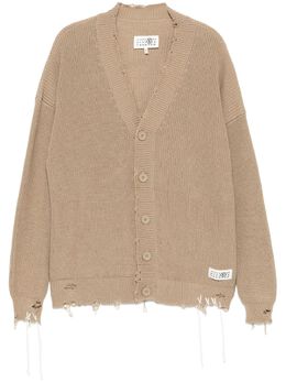MM6 Maison Margiela: Бежевый кардиган 