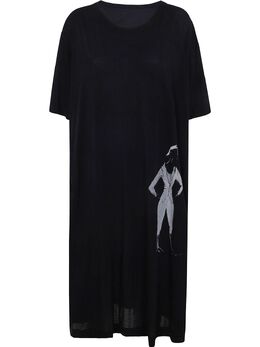 Yohji Yamamoto: Платье с принтом 