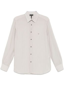 Emporio Armani: Бежевая рубашка 