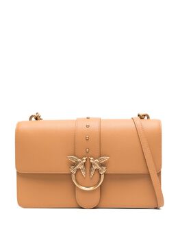 PINKO: Коричневая сумка через плечо  Love