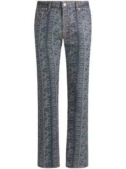 ETRO: Жаккардовые джинсы 