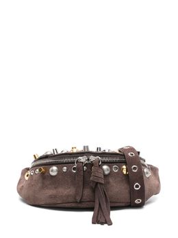 Valentino Garavani: Коричневая поясная сумка 