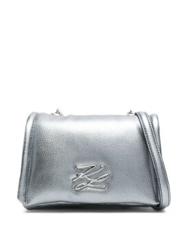 Karl Lagerfeld: Голубая сумка через плечо  K/Autograph