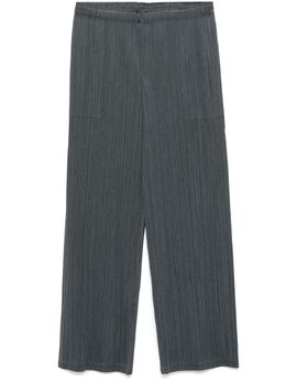 Pleats Please Issey Miyake: Брюки с разрезом 