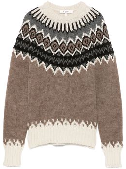 Chloé: Светлый свитер 