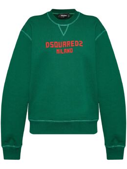 DSQUARED2: Зелёный свитшот 