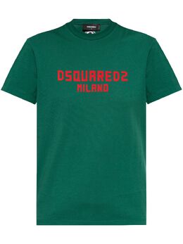 DSQUARED2: Зелёная футболка 