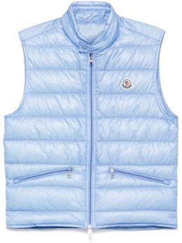 Moncler: Голубой жилет 