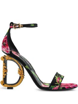 Dolce & Gabbana: Чёрные сандалии 