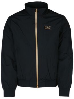 Ea7 Emporio Armani: Чёрная куртка 