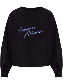 Emporio Armani: Чёрный свитшот 