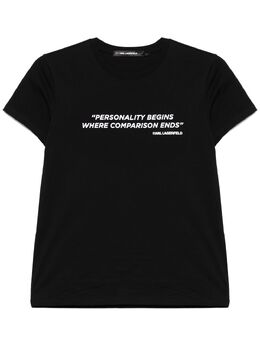 Karl Lagerfeld: Чёрная футболка  Karl