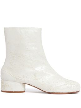 Maison Margiela: Белые ботинки  Tabi