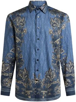ETRO: Голубая рубашка 