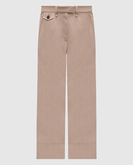 Brunello Cucinelli: Бежевые брюки 