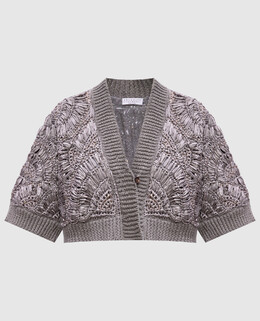 Brunello Cucinelli: Серый кардиган 