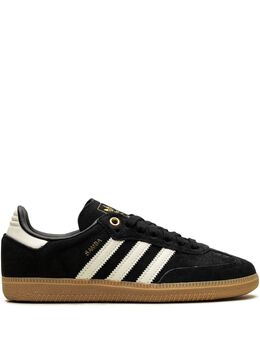 adidas: Чёрные кроссовки  Samba