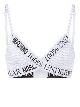 Moschino: Белый бюстгальтер 