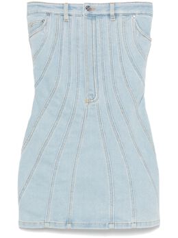 Mugler: Джинсовое платье 