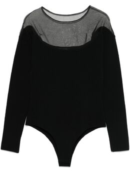 Mugler: Прозрачный боди 