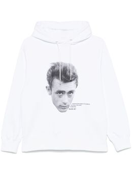 sacai: Белая толстовка 