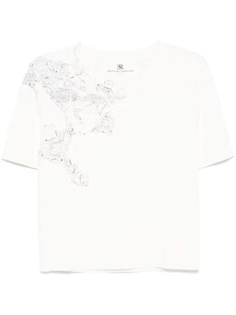 Ermanno Scervino: Футболка со стразами 