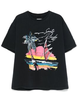 RHUDE: Футболка с принтом 