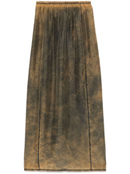 MM6 Maison Margiela: Шёлковая юбка 