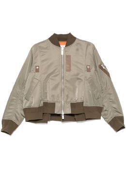 sacai: Зелёная куртка 