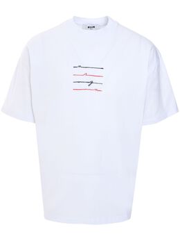 MSGM: Футболка с принтом 