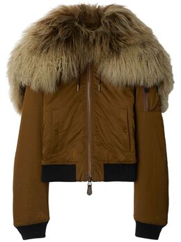 Burberry: Коричневая куртка 