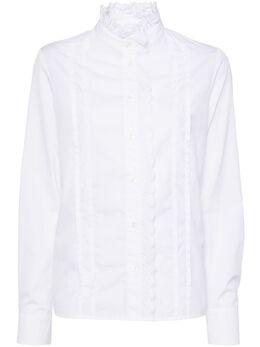Maison Kitsuné: Блуза с вышивкой 