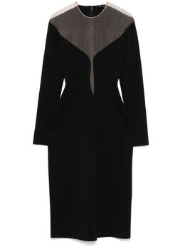 Mugler: Платье миди 