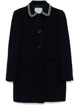 Prada Pre-Owned: Пальто с воротником 