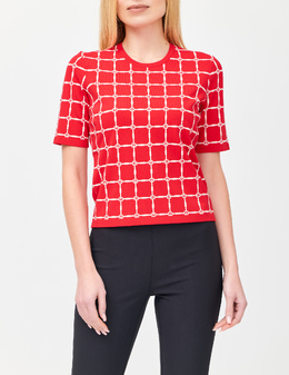 ELISABETTA FRANCHI: Красная футболка 