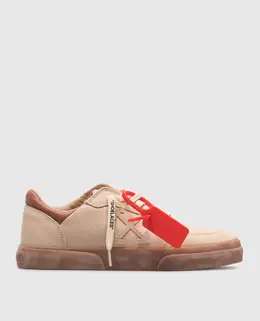 Off-White: Бежевые кроссовки  Vulcanized