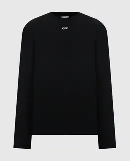 Off-White: Чорні світшоти 