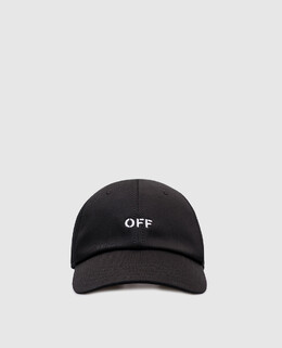 Off-White: Чорні кепки 