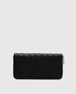 Bottega Veneta: Чёрный кошелёк 