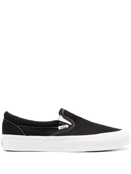 Vans: Чёрные мокасины  Classic Slip On