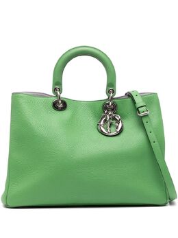Christian Dior Pre-Owned: Зелёная сумка-шоппер 