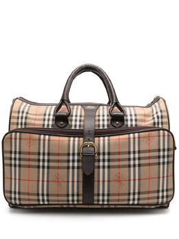 Burberry Pre-Owned: Дорожная сумка в клетку 