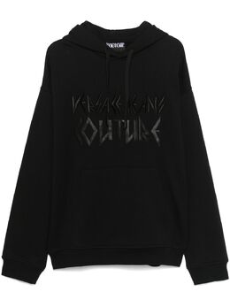 Versace Jeans Couture: Чёрная толстовка 