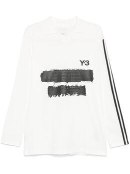 Y-3: Поло с принтом 