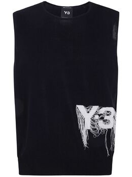 Y-3: Чёрный жилет 